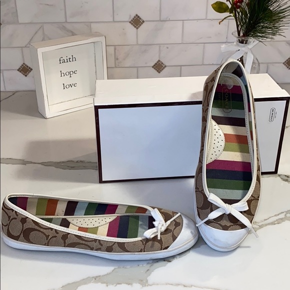 💯COACH MELISSA FLATS SNEAKERS - Picture 2 of 7